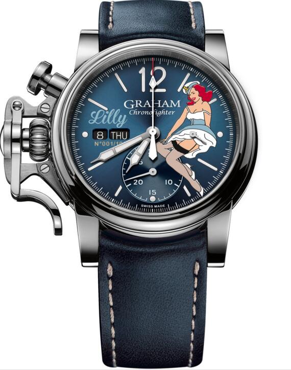 Graham Watch Chronofighter Vintage Nose Art Lilly Limited Edition 2CVAS.U05A.L129S discount watch online Graham Watch Chronofighter Vintage Nose Art Lilly Limited Edition 2CVAS.U05A.L129S discount watch online